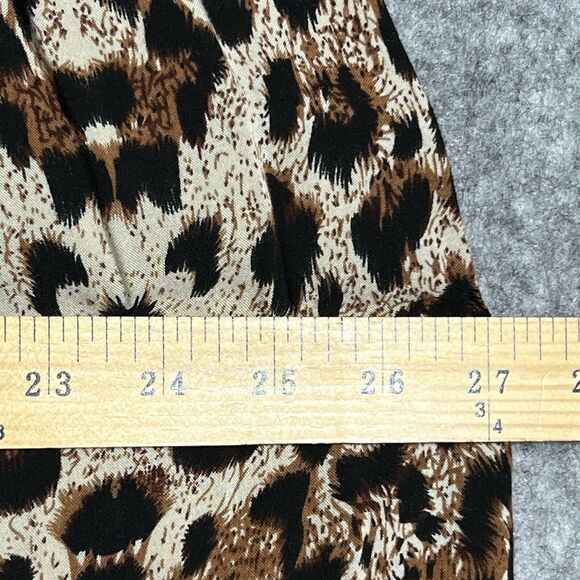 TOXIK3 Leopard Print Maxi Skirt Women's 1X Multi Elastic Waist Long - Picture 10 of 14